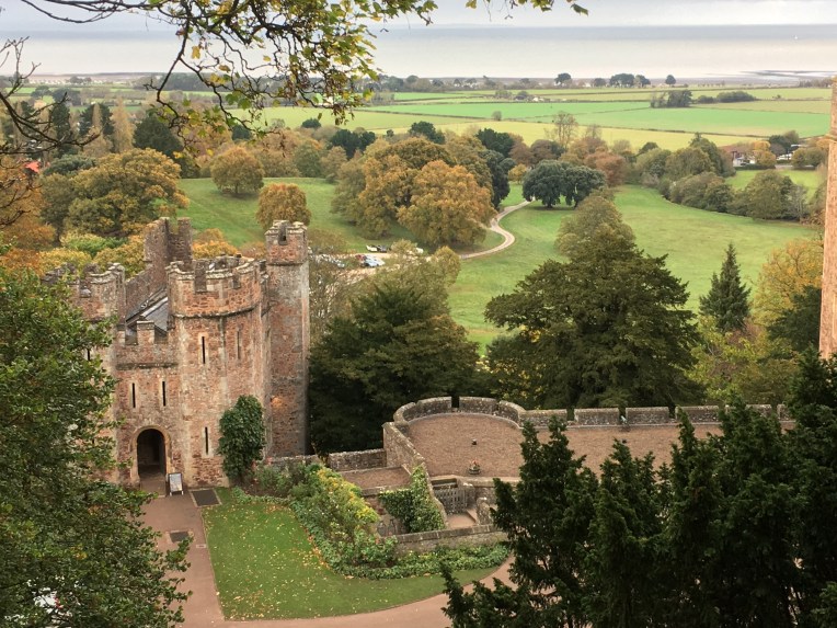 Tenants Hall and the Parkland at Dunster Castle.