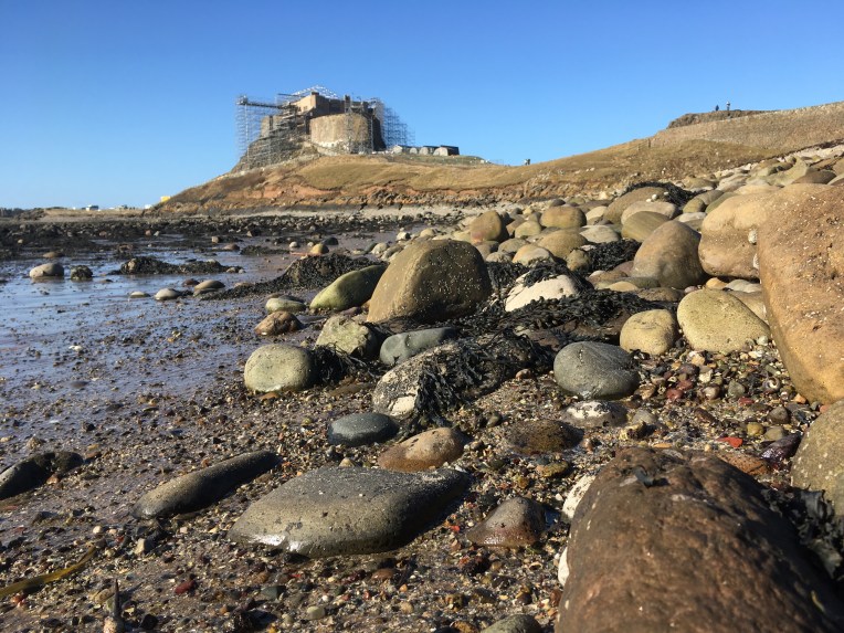 Beach Pebbles near Lindisfarne Castle