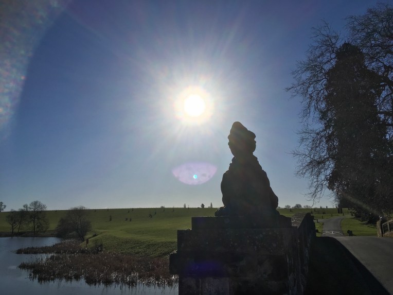 April sunshine over the Sphinx bridge at Compton Verney, ©️Gary Webb 2018