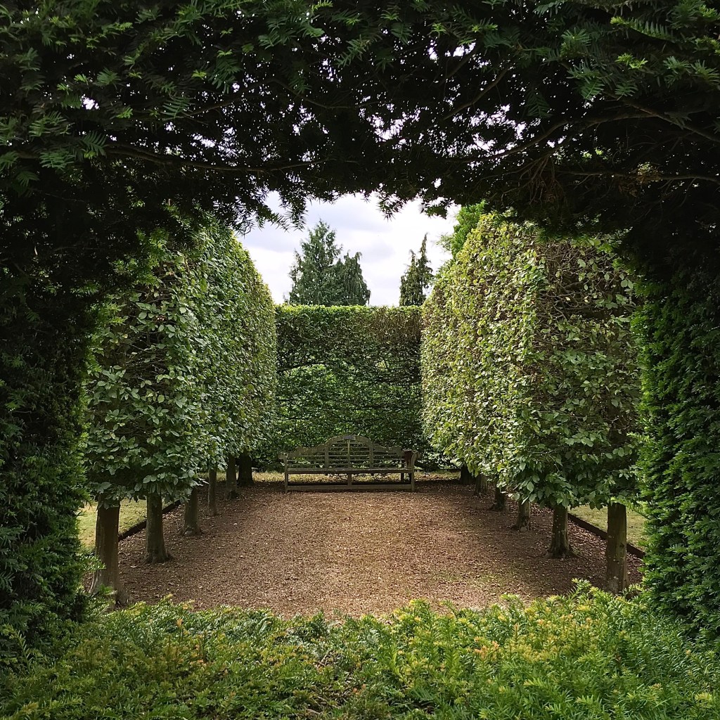 Hedges on stilts at Waterperry Gardens